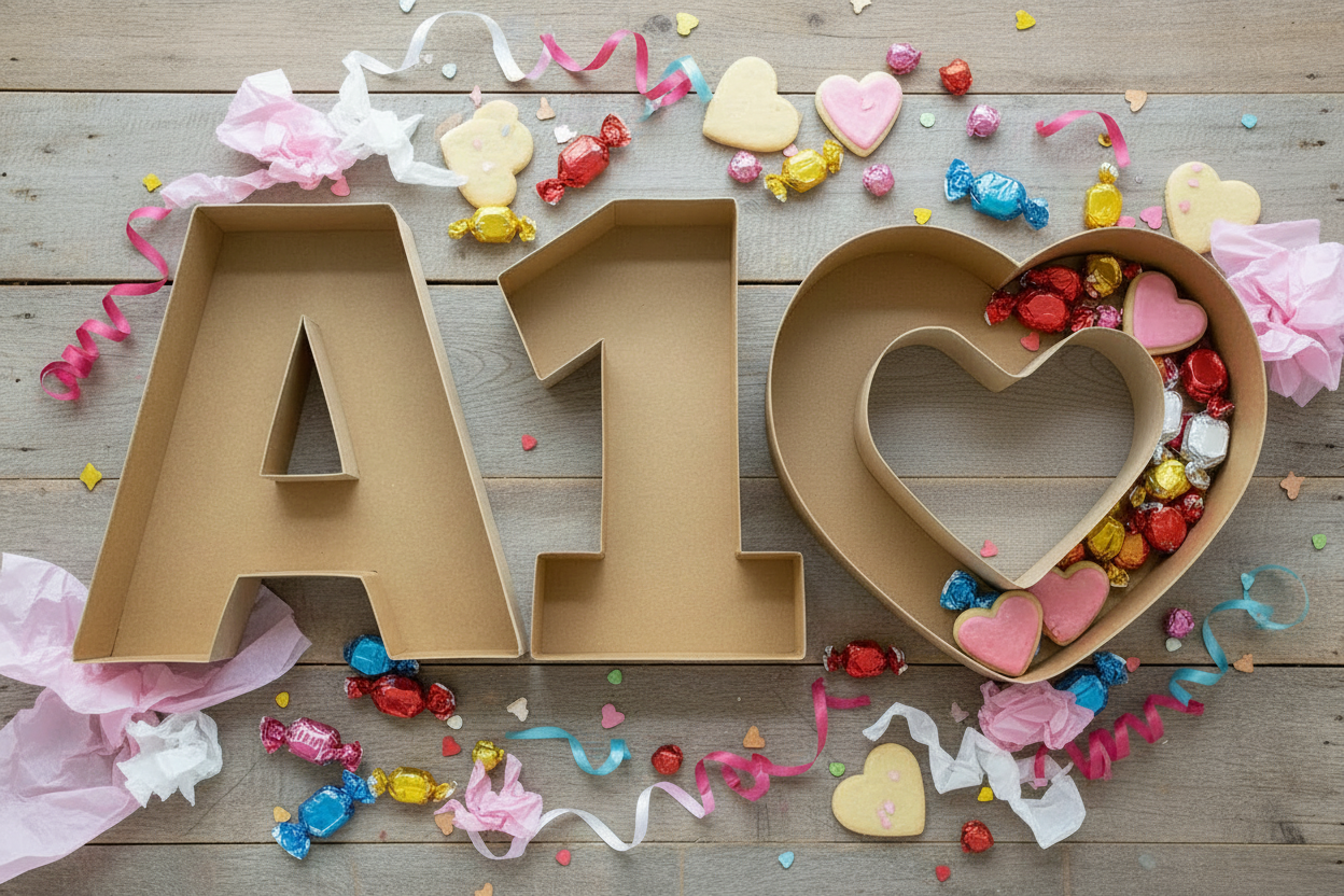 Fillable boxes with nested hollow heart