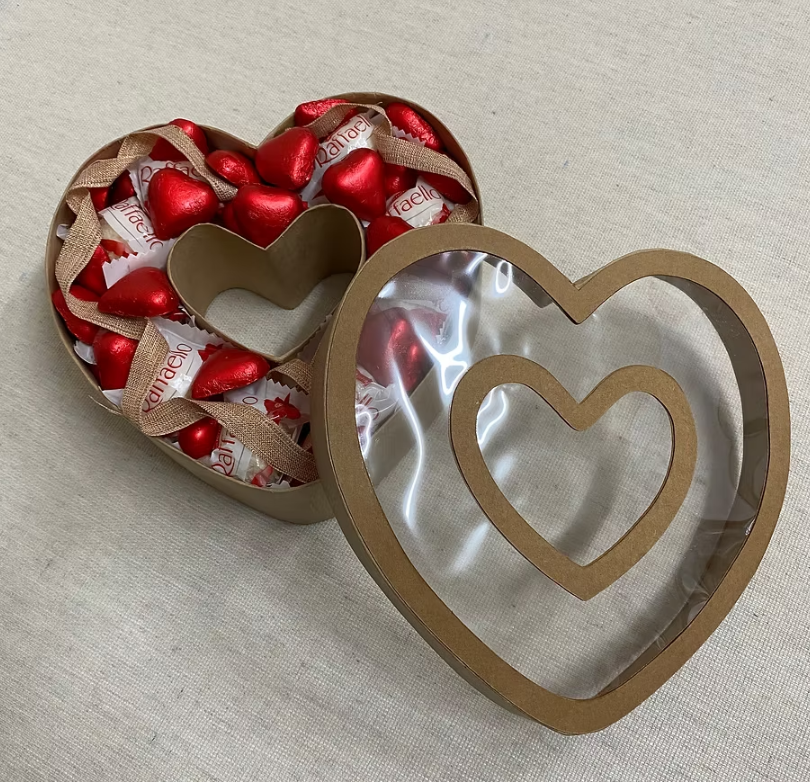 Handmade Cardboard Fillable Shape Box Heart Donut